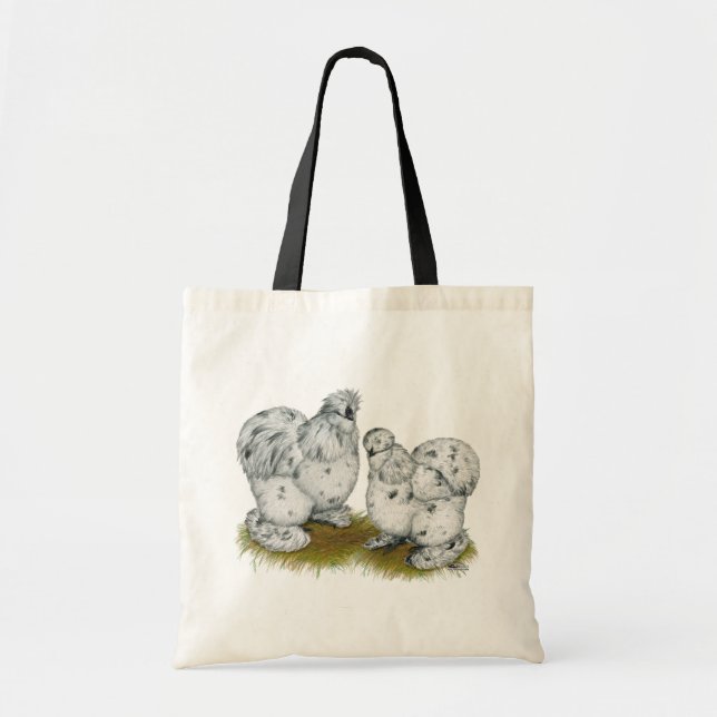 Tote Bag Poulet à éclaboussures de Silkie Bantam (Devant)