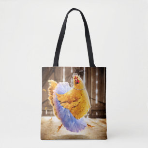 Tote Bag Poulet dans un tutu