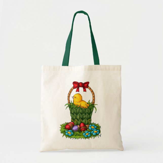 Tote Bag Poulet de Pâques mignon (Devant)