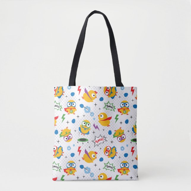 Tote Bag Poulet de superhéros (Devant)