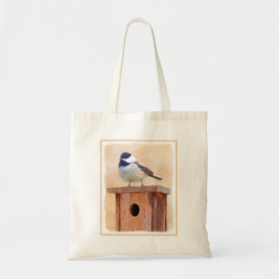 Tote Bag Poulet sur la peinture d'oiseaux Art original