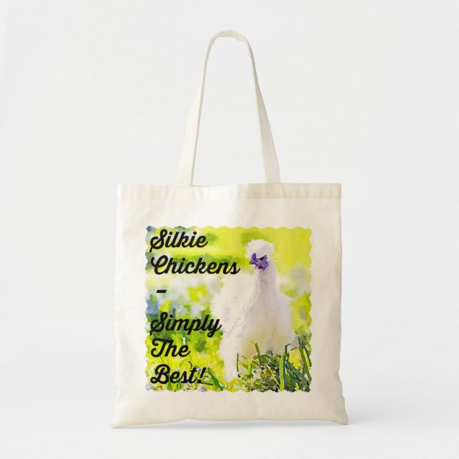 Tote Bag Poulets de Silkie - simplement le meilleur ! (Devant)