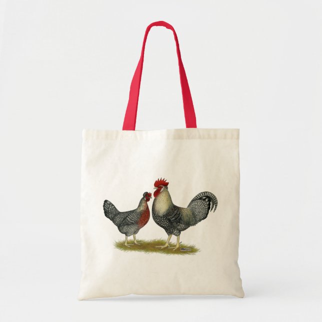 Tote Bag Poulets Legbar à la crème (Devant)