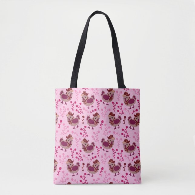 Tote Bag Poulets mignons (Devant)