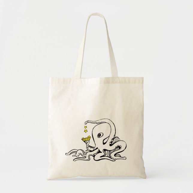 Tote Bag Poulpe de cocktail (Devant)