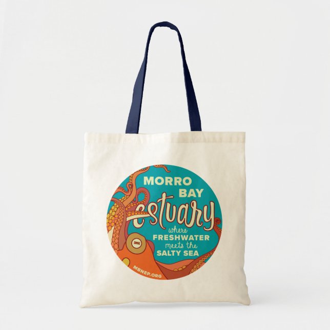 Tote Bag Poulpe Fourre-tout d'estuaire de baie de Morro (Devant)