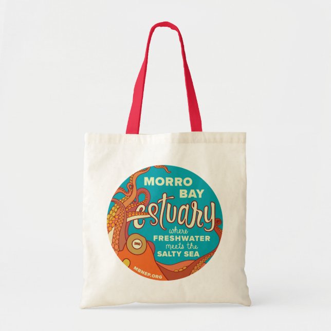 Tote Bag Poulpe Fourre-tout d'estuaire de baie de Morro (Devant)