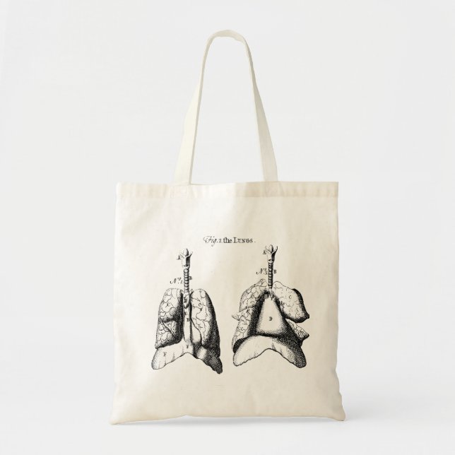 Tote Bag Poumons d'anatomie (Devant)