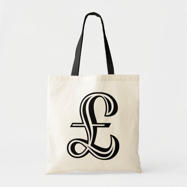 Tote Bag Pound Sign - Black (Devant)