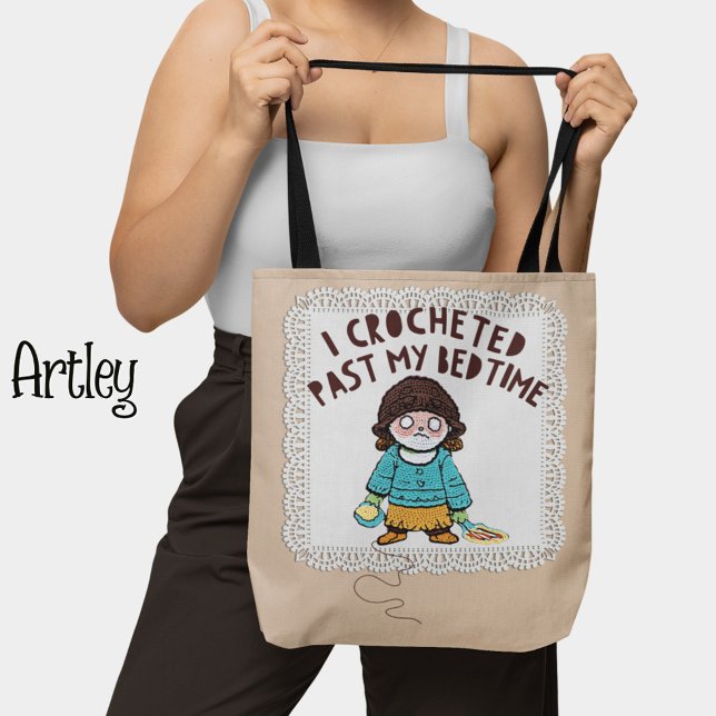 Tote Bag Poupée Crochet mignonne, Crochet drôle (Créateur téléchargé)