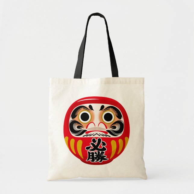 Tote Bag Poupée Daruma (charme traditionnel japonais de cha (Devant)