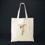 Tote Bag Poupée Fleurie Lettre T Monogramme Or Demoiselle d<br><div class="desc">Le sac fourre-tout au monogramme de lettre florale T présente un bouquet de fleurs aquarelles de pivoines roses et de roses, un accent de verdure et une lettre en faux or. Ce sac fourre-tout à monogramme floral lettre T est parfait pour les mariages, les douches, les anniversaires et bien plus...</div>