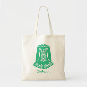 Tote Bag Pour Danseurs Irlandais Robe de Danse Verte Person