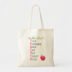 Tote Bag Pour faire la liste pour la typographie d'Apple de