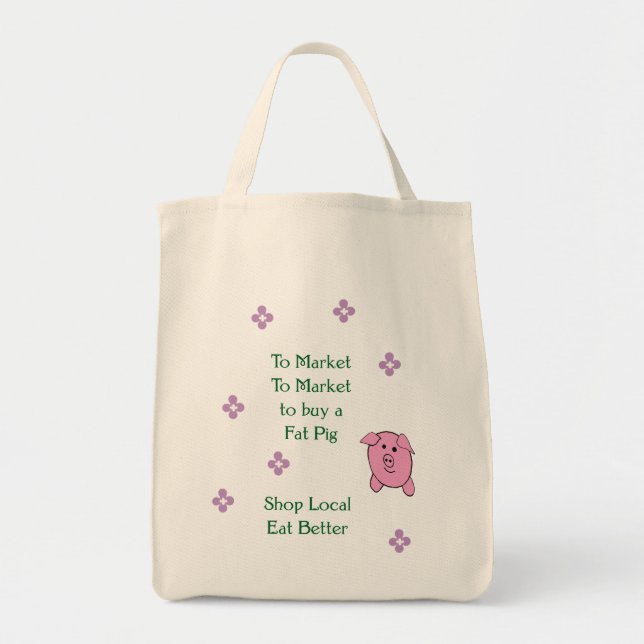 Tote Bag Pour lancer sur le marché, pour lancer des gens du (Devant)