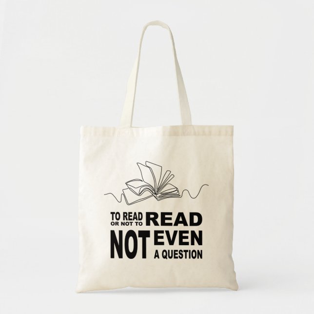 Tote Bag Pour lire ou non (Devant)