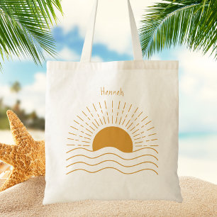 Tote Bag Pour son minimaliste moderne été Boho Sun
