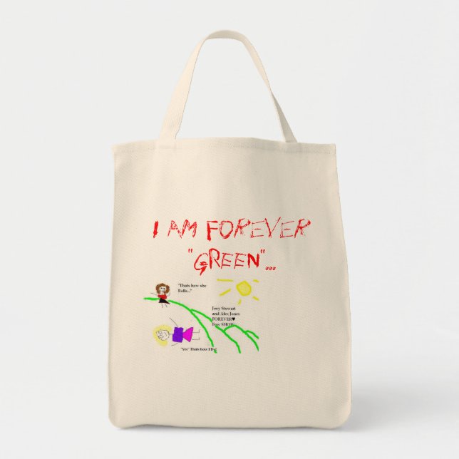 Tote Bag Pour toujours vert (Devant)