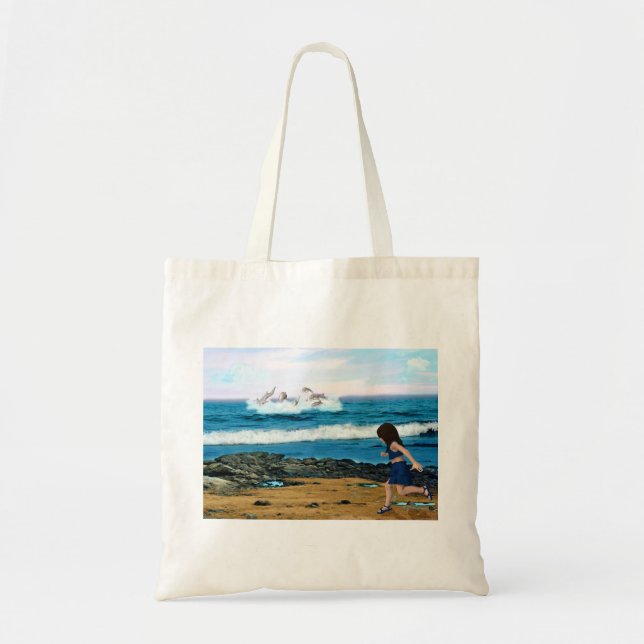Tote Bag Pour voir les dauphins (Devant)