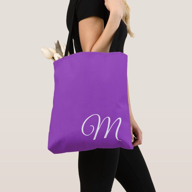 Tote Bag Pourpre moyen (De près)