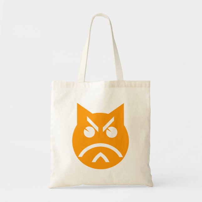 Tote Bag Poussage Emoji Chat (Devant)