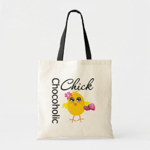 Tote Bag Poussin d'accro du chocolat