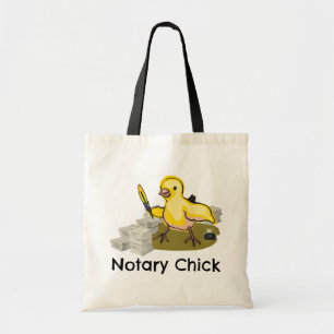 Tote Bag Poussin de notaire avec la cannette et les