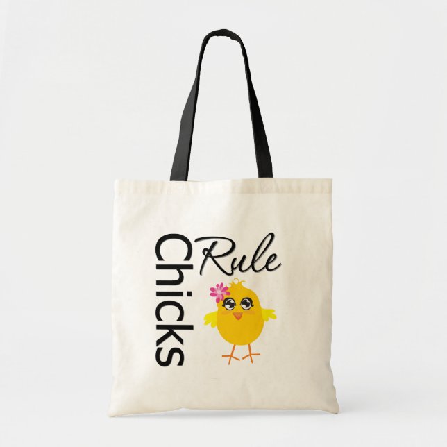 Tote Bag Poussins Règle 1 (Devant)
