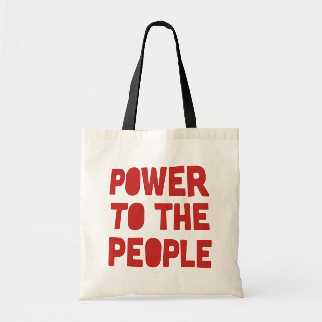 Tote Bag Pouvoir Au Peuple (Devant)