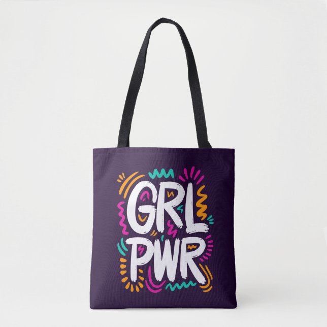 Tote Bag Pouvoir des filles (Devant)