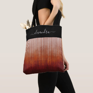 Tote Bag Power Colors rustique ombre personnalisée rayé