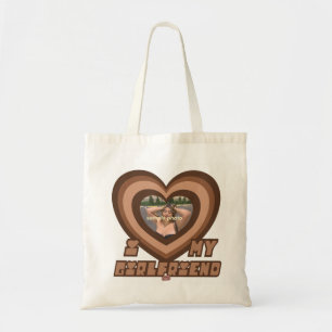 Tote Bag PowerPuff Dingus Coeur Brown - PETITE AMIE