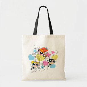 Tote Bag Powerpuff Girls Townsville Pattern