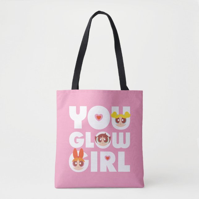 Tote Bag Powerpuff Girls : You Glow Girl (Devant)