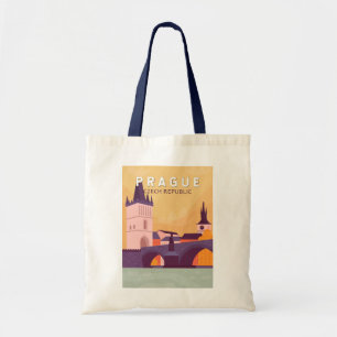 Tote Bag Prague République tchèque Travel Art Vintage