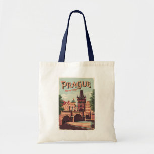 Tote Bag Prague République tchèque Travel Art Vintage