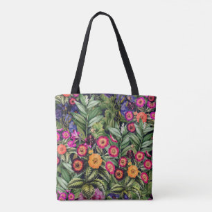 Tote Bag Prairie Florale Rose Île
