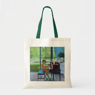 Tote Bag Pratique en matière de piano de Poolside