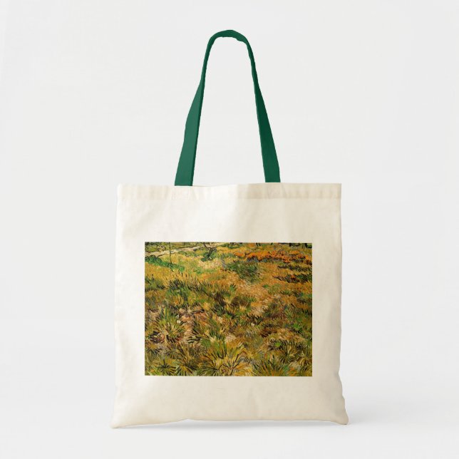 Tote Bag Pré à l'hôpital Saint Paul par Vincent van Gogh (Devant)