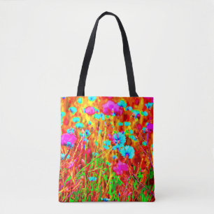 Tote Bag Pré sauvage dans l'art pop fleuri