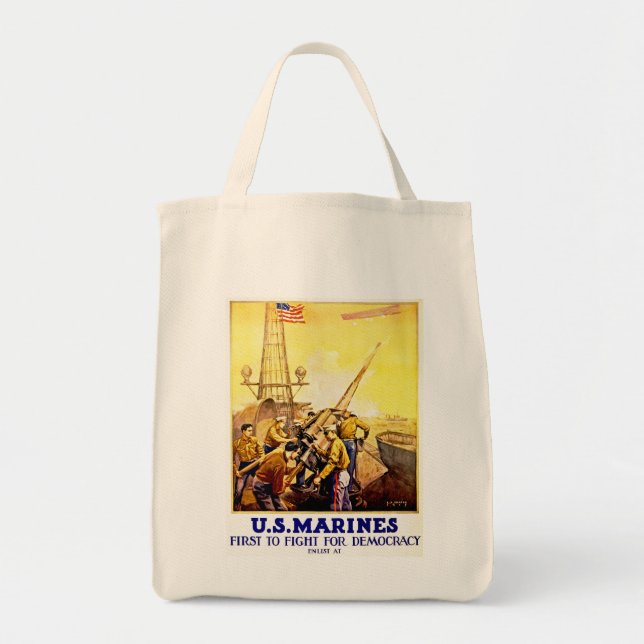 Tote Bag Premier combat pour la démocratie (Devant)
