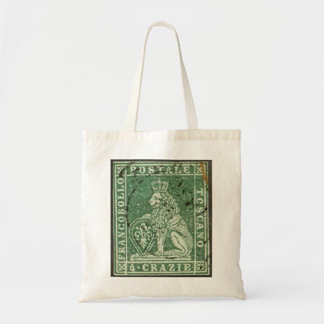 Tote Bag Premier timbre postal - Toscane (1851) (Devant)