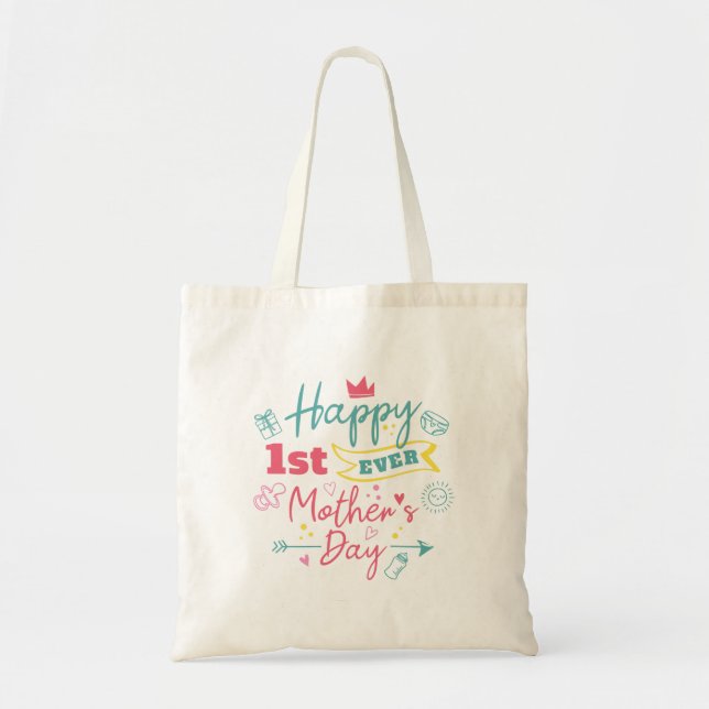 Tote Bag Première Fête des mères 1ère Fête Maman (Devant)