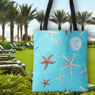 Tote Bag Première lettre de monogramme de demoiselle d'honn