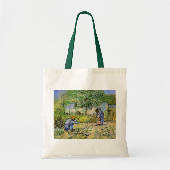 Tote Bag Premières étapes (après Millet) par Vincent van Go (Devant)