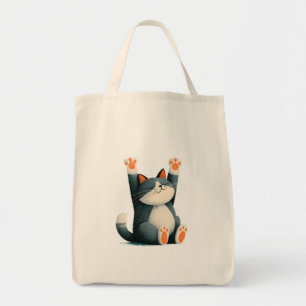 Tote Bag Prendre des siestes professionnelles Chat drôle en