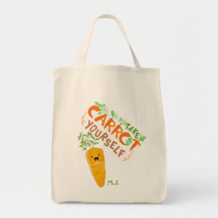 Tote Bag Prenez Carrot vous-même   Jeu de devis motivationn