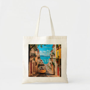 Tote Bag Prenez l'itinéraire panoramique Illustration du tr