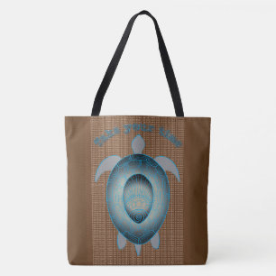 Tote Bag Prenez votre temps Turtle motivation citation