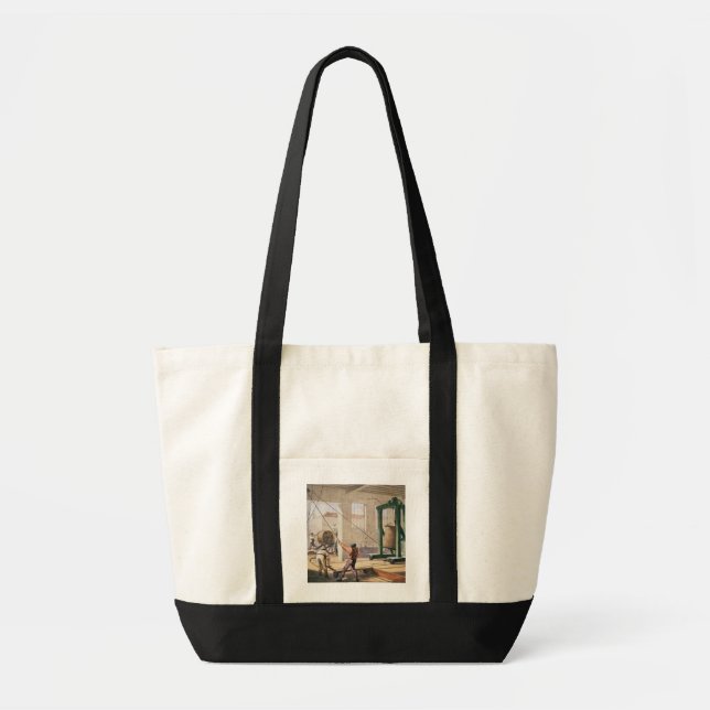 Tote Bag Préparant le câble, 'du Telegraph atlantique (Devant)